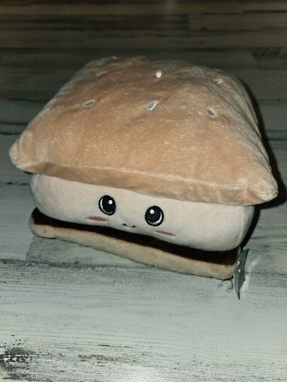 New TAG S'Mores Pillow ALEXON Plush Sandwich Stuffed Toy Campfire Marshmallow